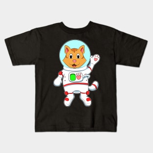 Cat as Astronaut in Costume Kids T-Shirt